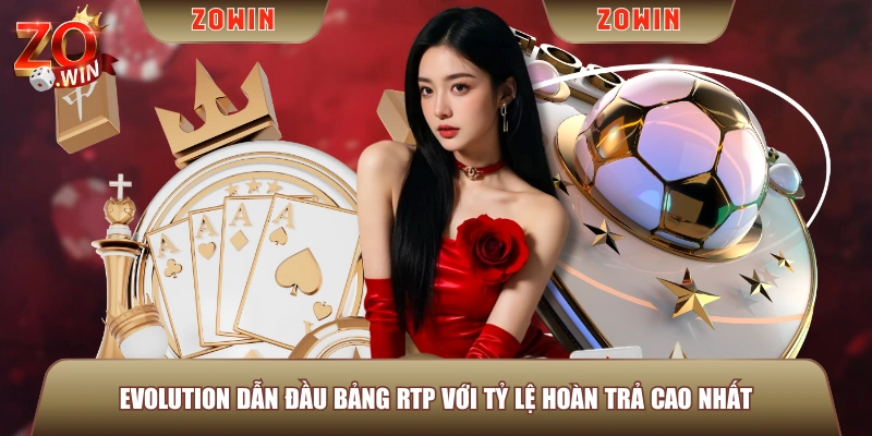 Evolution dẫn đầu bảng RTP với tỷ lệ hoàn trả cao nhất